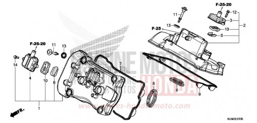 CYLINDER HEAD COVER VFR800FE de 2014